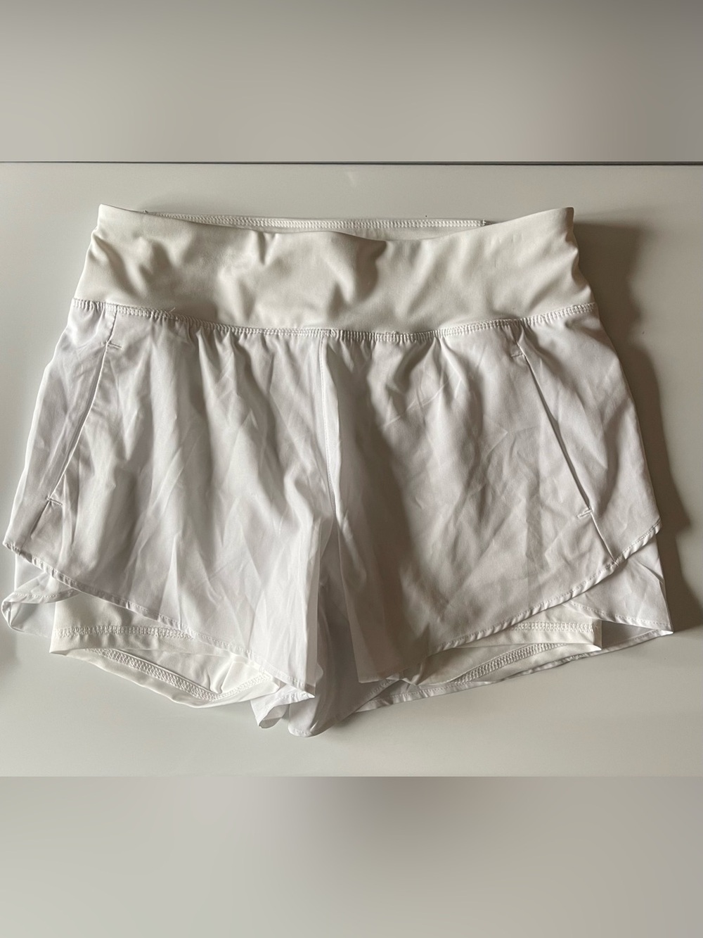 Avia White Women's Athletic Shorts - Lightweight Performance